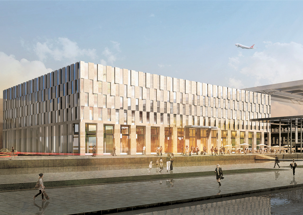 Steigenberger BBI Airport Hotel Completed In Front Of The Main Hall steigenberger-bbi-airport-hotel-completed-in-front-of-the-main-hall